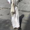 Women Sweet Small Floral High Waist Spliced Long Casual Maxi Skirt