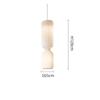 Danish Designer Cylindrical Shape Silk Pendant Lamp for Living Room Duplex Villa Loft Staircase Decor LED Floor Light