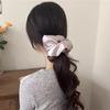 Korean Style Satin Large Intestine Ribbon Hairband Gentle Temperament Black Mourning Hair Accessories
