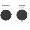 Silicone Camera Lens Caps 1-5Pcs Anti-Scratch Dustproof Shockproof Protector for DJI Osmo Action 6 Action Camera Accessories