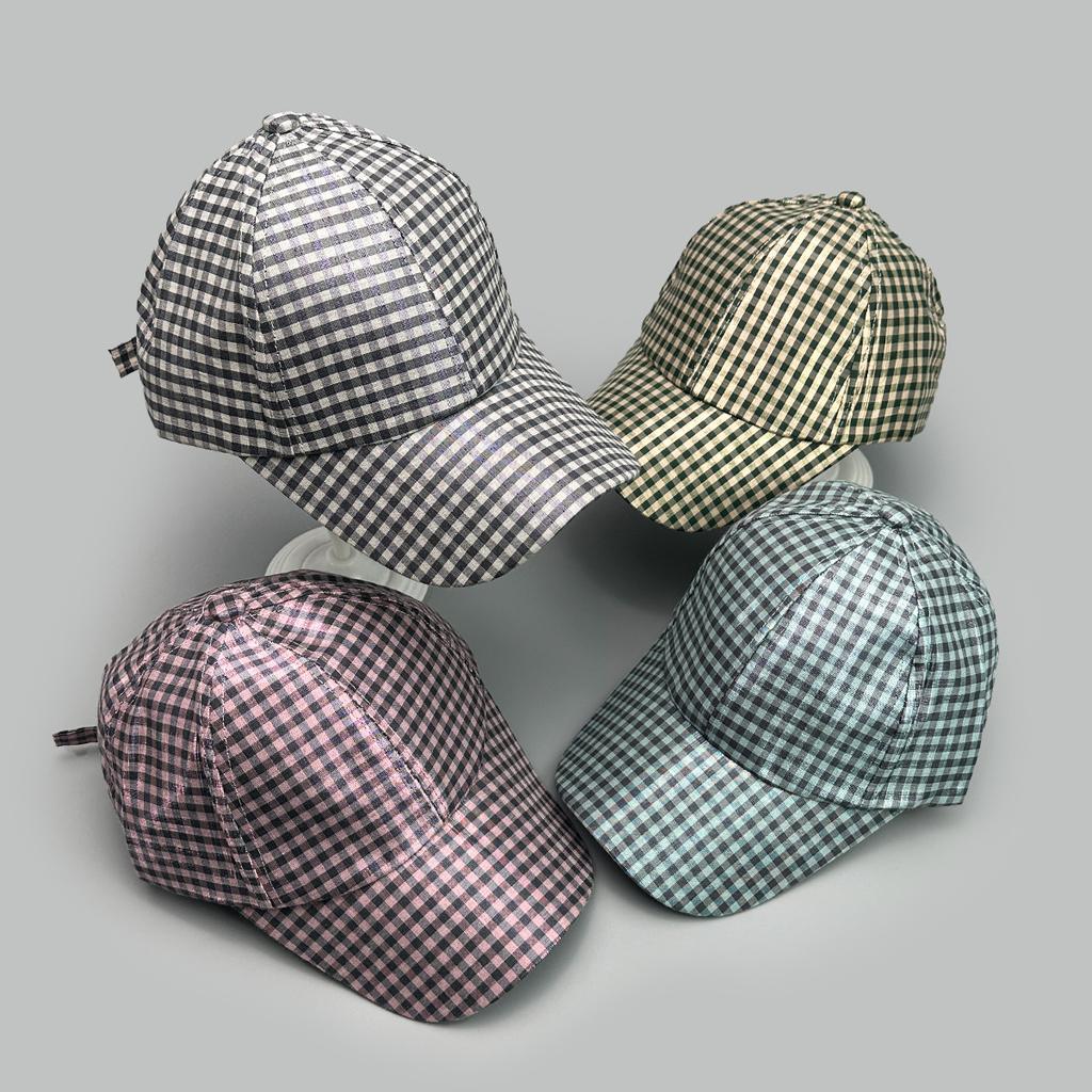 Fashion Small Plaid Classic Baseball Cap Men And Women Versatile Casual Personality Sunshade Cap