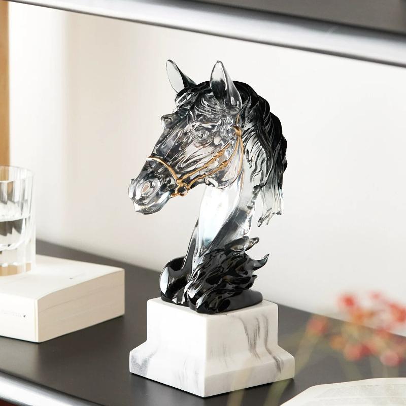 

BEPAN Creative Horse Sculpture Decor Modern Statue for Living Room Study Home Decoration Ornament Gift Household Goods