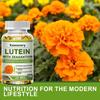 XEMENRY Kapseln mit hochabsorbierender Lutein- und Zeaxanthin-Mischung, Natürliche Inhaltsstoffe, Geeignet für Erwachsene, Vegan