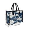 Vintage Cloud Pattern Tote Bag Large Capacity Daily Use Casual Shoulder Handbag for Women