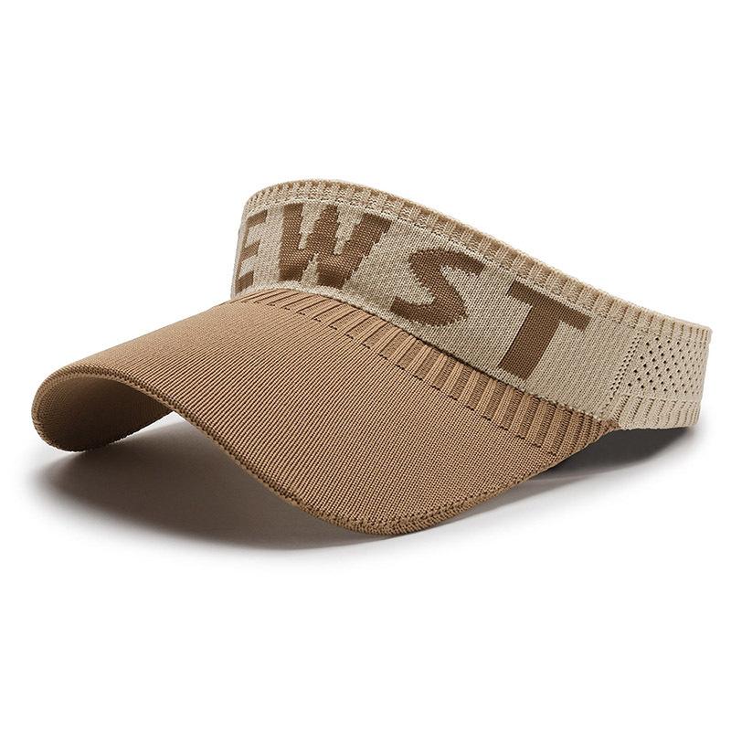 Women's Summer Empty Top Hat Knitted Hat Outdoor Sports Cap Sunshade Sunscreen Spring Summer Peak Cap Sun Visor Hats