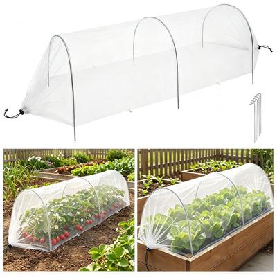 Garden Netting Covers Greenhouse Hoop Grow Tunnel Kits Vegetable Seedling Support Hoop Frame DIY Reusable Shed Brackets