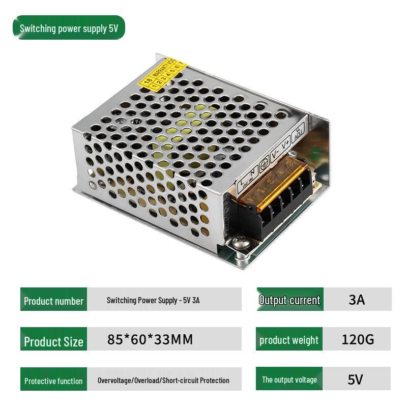 5V DC 400W Switching Power Supply for LED Strips and Monitoring (5A/10A/20A)