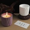 Gypsum Lined Candle Cup Silicone Mold DIY Concrete Circular Flowerpot Resin Mold