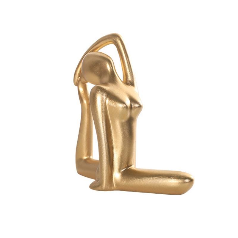 Modern  Yoga Figurine Premium Resin  Decoration Gift For  Birthday Holiday Celebration