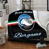 1pc Atalanta Bergame Blanket with Custom Name, Gift, for Men and Women, Soft Blanket, Good for Sofa Bed Couch Travel, Lightweight Flannel Blanket