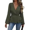 Spring And Autumn New Women Fashion Suit Jacket Elegant Slim-Fit Waist-Cinching Blouse