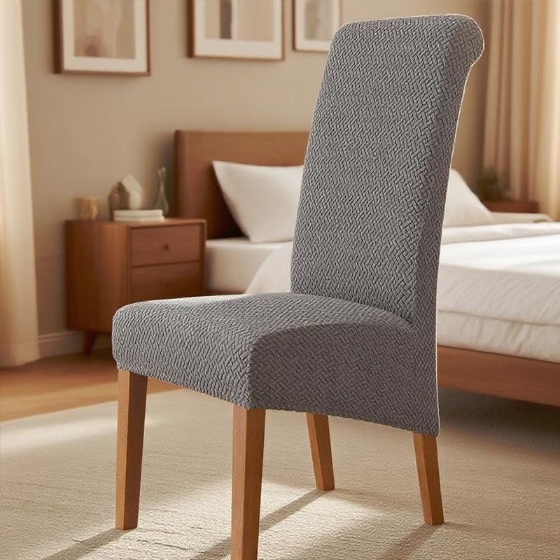 Xl Jacquard Chair Covers For Dining Room Elastic Stretch Chair Slipcover
