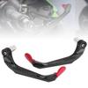 1 Pair of Carbon   Motorcycle Brake   Levers Handlebar   Guard(Red)