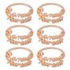 6pcs Ramadans Kareem Napkin Rings for Dining Table Wedding Banquet Napkins Rings