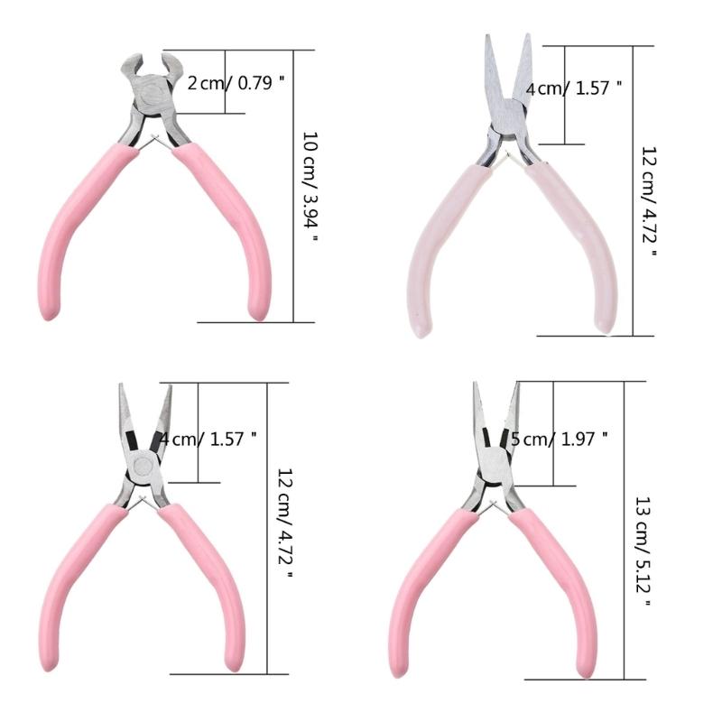 9 In 1 Jewelry Pliers Set Needle Nose Pliers Diagonal Round Nose Pliers for Crafting Jewellery Art Project for Repair
