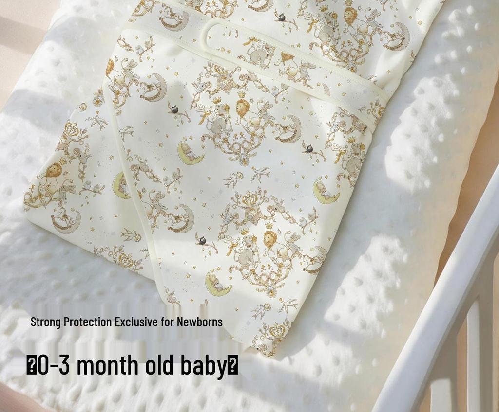 Summer Pure Cotton Newborn Swaddle Blanket - Double Layer, Lightweight Baby Essential Cloth