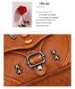 Women's Retro Soft Leather Shoulder Bag - Small Square Crossbody for Middle-aged and Elderly