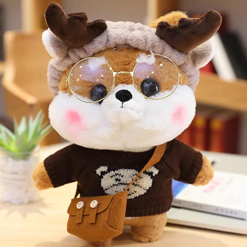 Net Red Shiba Inu Doll Husky Plush Comfortable Toy Puppy Doll Pillow Cute Ragdoll Girl Birthday Gift