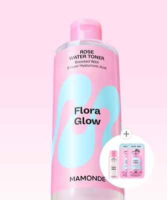 Flora Glow Rosenwasser Toner 500ml