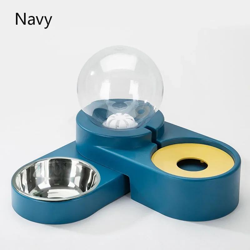 Automatic Feeder for Cat, Dog, Kitten - 1.8L Food and Water Container, Bubble Pet Bowls, Fountain Drinking, Pet Supplies