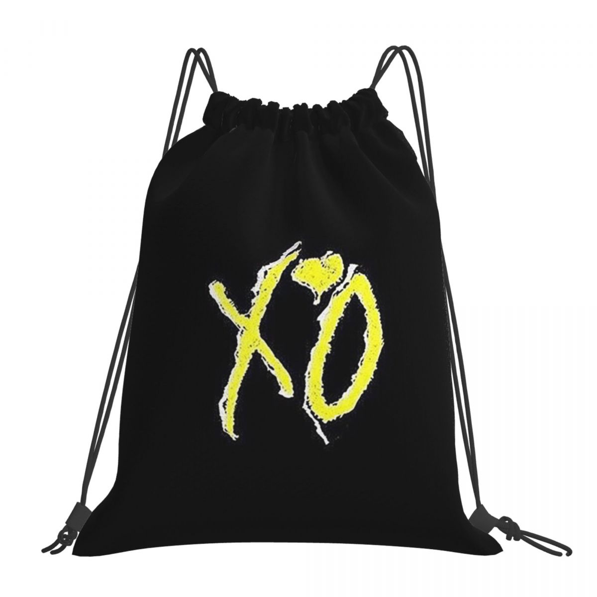 Rapper The Weeknd Blinding Lights Dawn FM Rucksäcke Kordelzug Beuteltasche Aufbewahrungstasche Schultaschen für Mann Frau Schüler One Size yellow