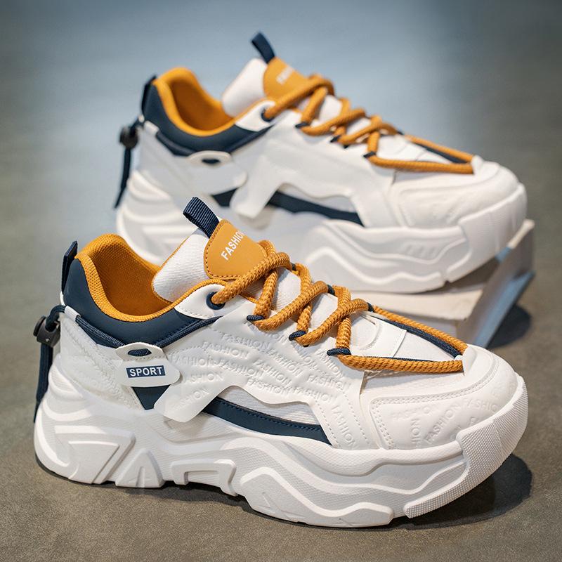 

Daddy shoes men s shoes autumn new breathable mesh shoes men s trendy versatile thick-soled heightening casual sports shoes 39