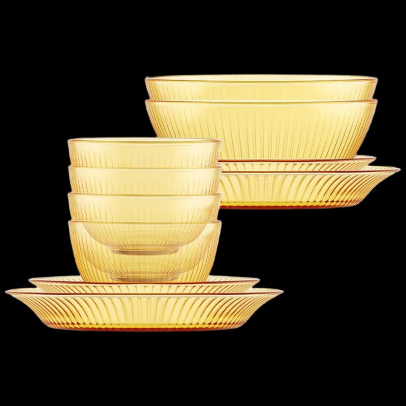VISIONS Jingzhi 10-Piece Glass Dinnerware Set