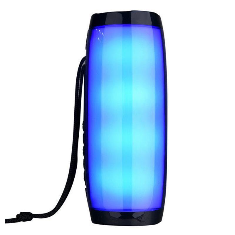 Altavoz Bluetooth Inalámbrico con Luces LED - Subwoofer Portátil para Uso en Exteriores, Regalo Creativo, Luces Coloridas.