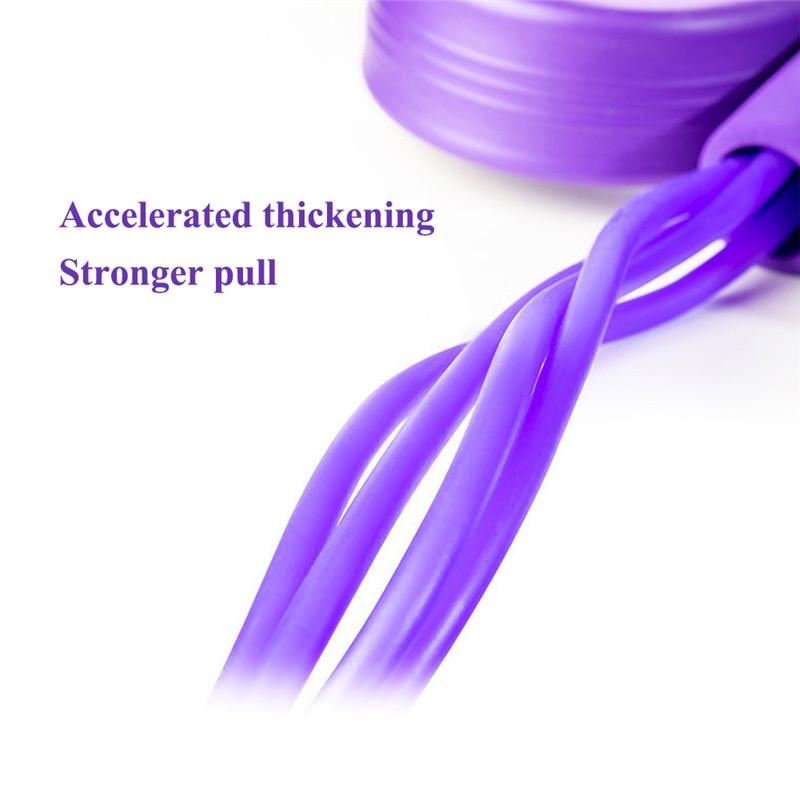 4 Tubes Strong Fitness Yoga Resistance Bands Latex Pedal Exerciser Sit- Up