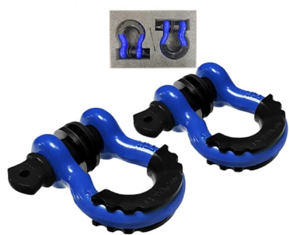 3/4 Zoll, 2 Stück, 19 Tonnen, U-Typ, robust, gesenkgeschmiedet, D-Ring-Schäkel, U-Haken, Schlaufenhaken, Anhängerseil, Auto, SUV, Modifikation