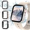 Waterproof Watch Case+Glass for Apple Watch 40/41/42/44/45/46mm Scratch-Resistant Protective Case for Series12 11 10 987654 SE 7