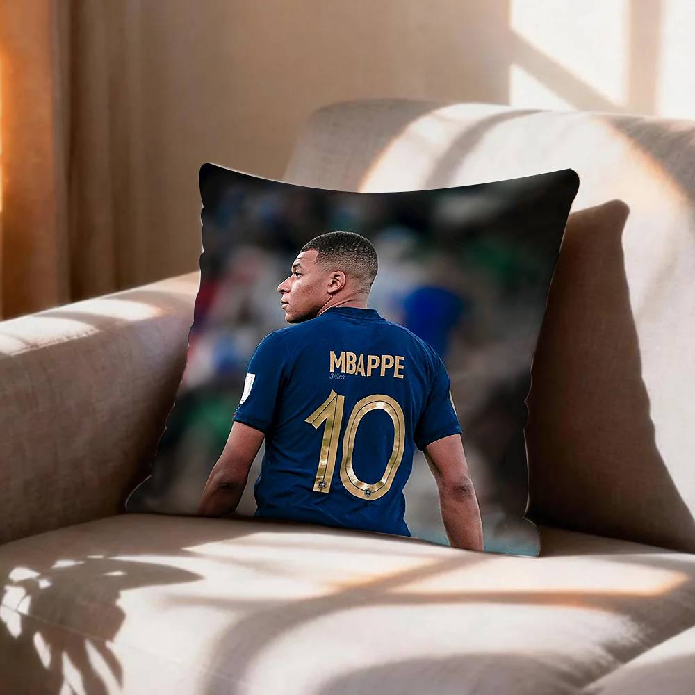 FOOTBALL K-Kylian Mbappé Pillow Case Pattern Printed Pillowcase For Living Room Sofa Cushion Cover