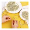 Bead Mix Set 720 Pieces Pearl Beads Handicraft Accessories Parts Spacer Set Handmade Round Beads Strap Bracelet Parts Assortment DIY Handicraft