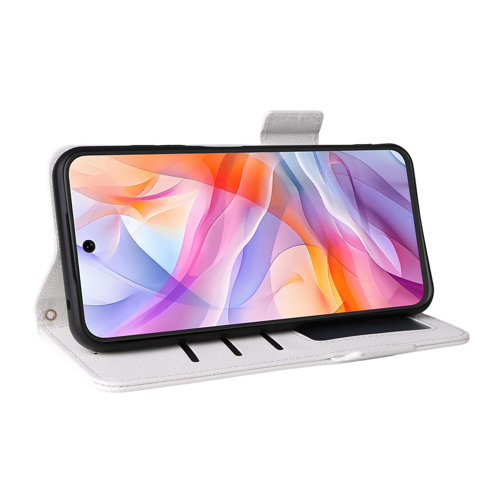 For ZTE Blade V70 Design/Blade V70 Vita Case with Wrist Strap Litchi Texture PU Leather Wallet Phone Cover