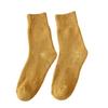 Terry Plus Velvet Women's Thick Mid-Calf Towel Socks - Warm Autumn/Winter Knee-Highs for Teens