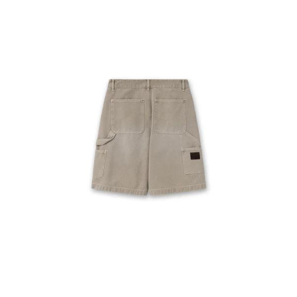[wooyoungmi] Beige Dyed Double-Knee Denim Shorts W261PT43989E