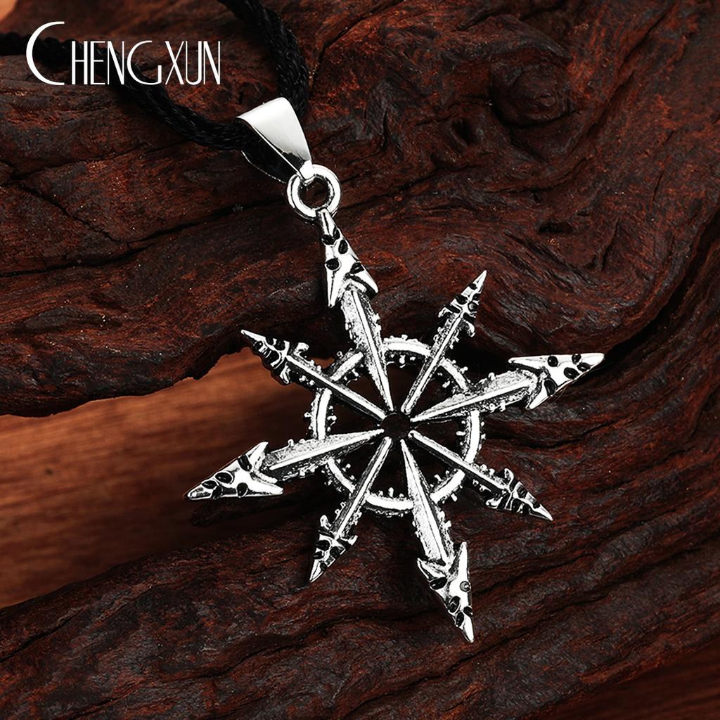 Viking Triple Horn Triskelion Necklace Men Women Multiple Punk Gothic Style Norse Amulet Pendant Slavic Talisman Jewelry for Boy