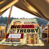 1 Stück The Big Bang Theory Outdoor Flanelldecke, Leicht Warm Gemütlich für Reisen Camping Büro Weiches Polyestergewebe