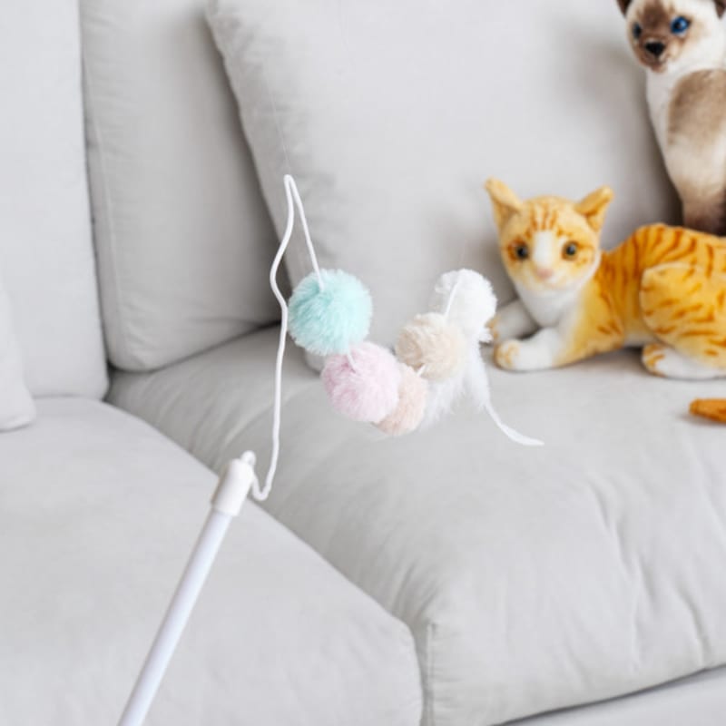 [Haustier] Katzen-Pompon-Angelrute