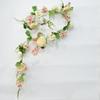 1pc Blush Peony Flowers OrgMemory Rose Flower Vine Light Pink Flower Garland Floral Garland for Wedding Decor Home Table Runner Mantle Decoration