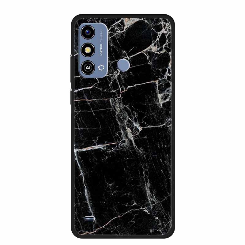 Soft Silicone Cover For ZTE Blade A53 / A53Pro / A53Plus Case Marble TPU Black Protector Case for ZTE Blade A53 Plus Cover Funda
