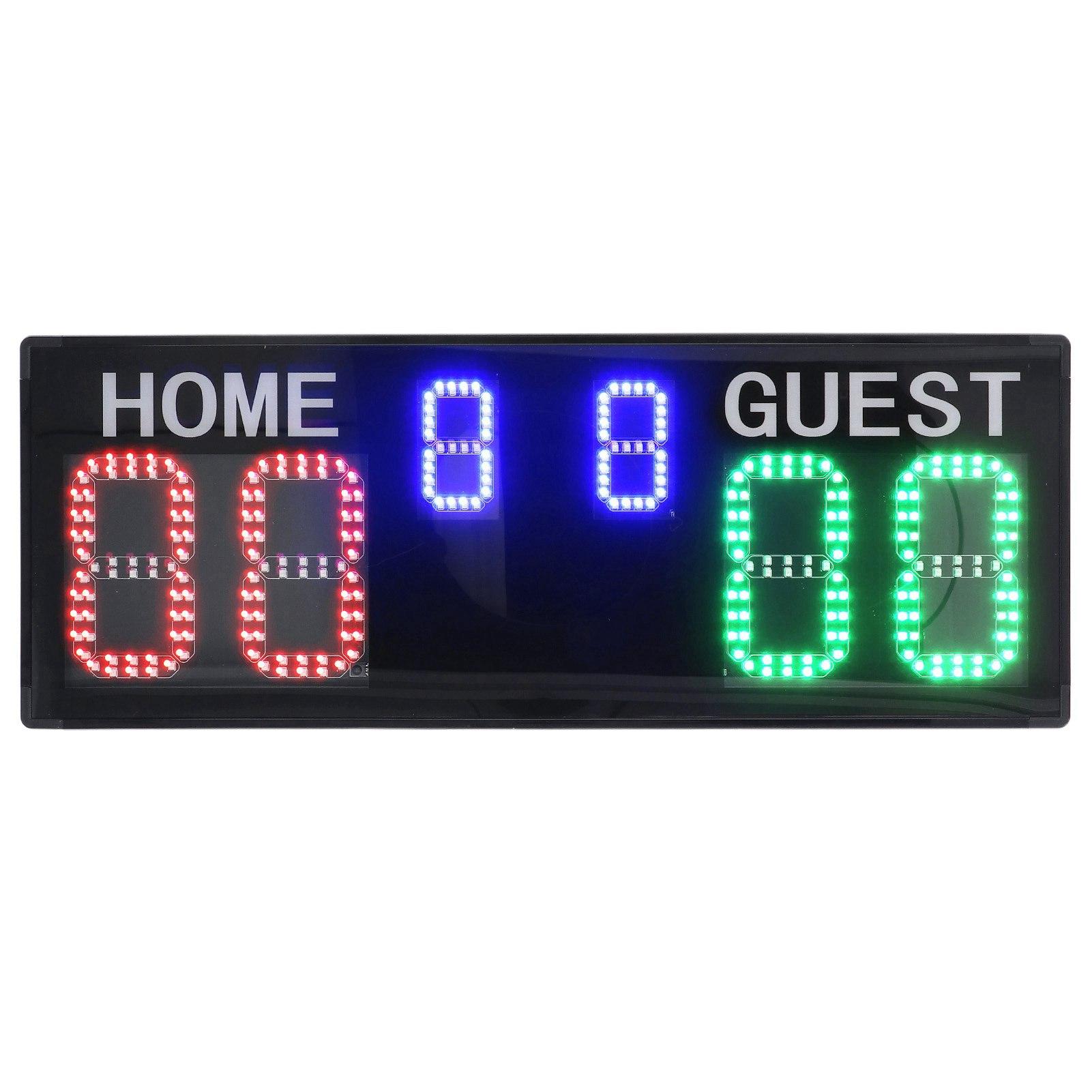 

6-Digit Digital Scoreboard, Bright LED Display, Construction, Multifunctional Design, Portable Size, ABS Aluminum Alloy, Tennis Mode, Fashion
