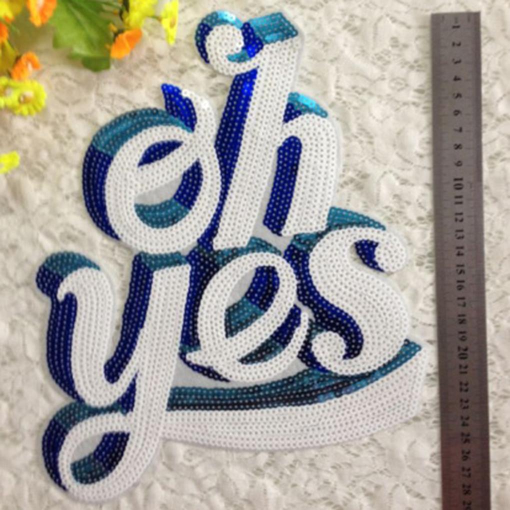 Embroidery Clothes Paste English Letters Applique Costume Sweater Decorative Patches DIY Supplies