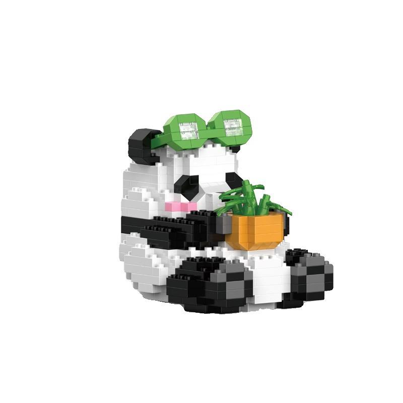Chinese Panda Building Blocks - Compatible with Lego Bricks, Educational Micro Particle Assembly Toys, Gift Set