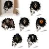 Halloween Toilet Decals Spooky Crack Ghost Tank Lid Sticker, Horror 3D Broken Wall Zombie Decorative Bathroom Murals Seat Cover Decal, Scary Stickers