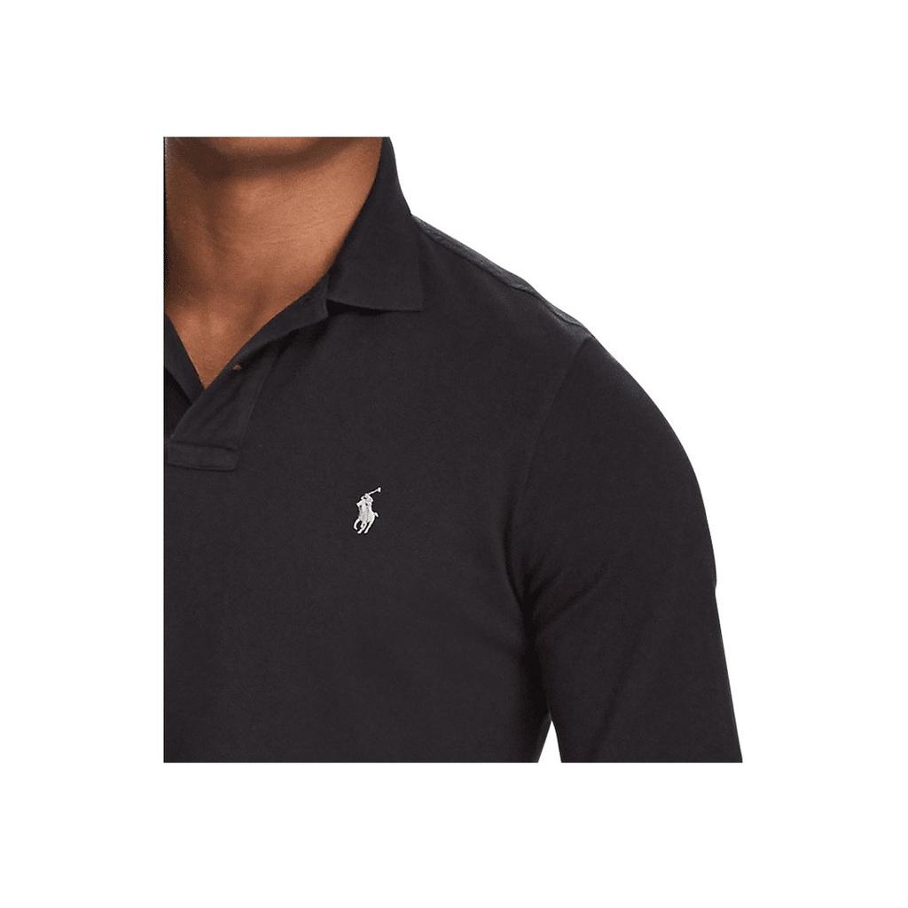 Polo Ralph Lauren Classic Solid Color Cotton Long Sleeve Polo Shirt Men tops Black MNPOKNI16820115-001