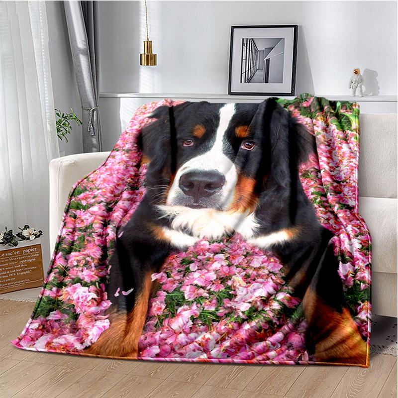 Personalized German Shepherd blanket Husky tiger camping picnic blanket living room sofa throw blanket