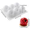 1Pc Big Raspberry Mousse Cake Mold Silicone Mold for Chocolate Puddings Desserts Breads DIY Candles Multipurpose Silicone Mold