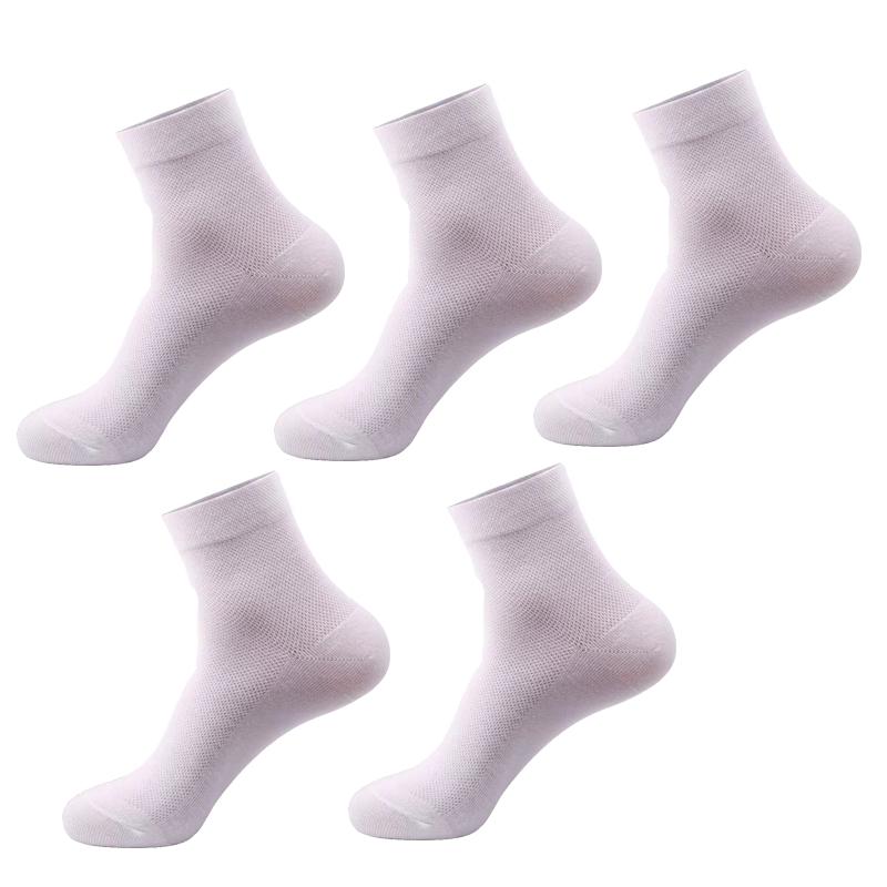10 Pairs Men's Plus Size Mid-tube Socks European Size 43-48 Mesh Casual Sports Socks Big Foot Design