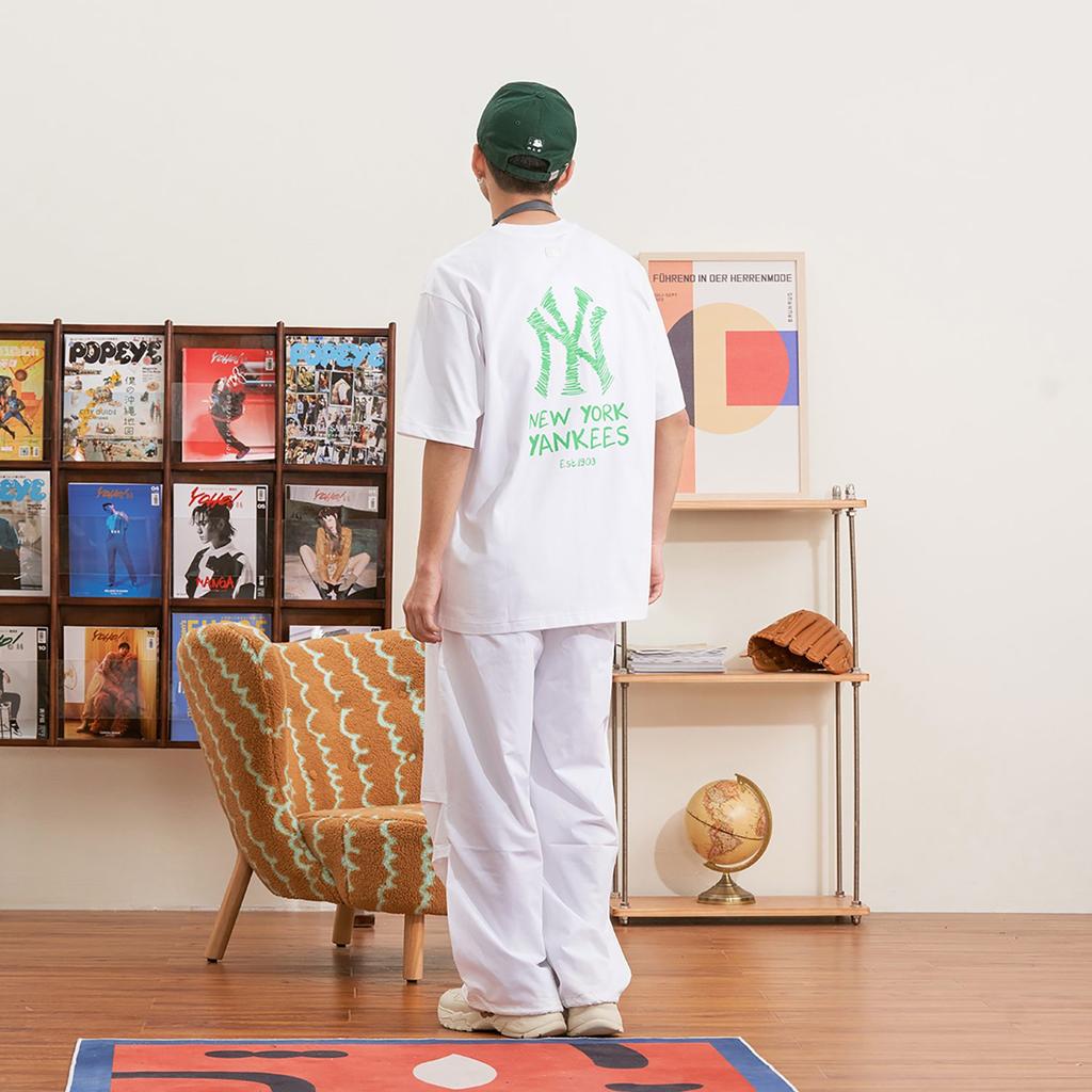 MLB Set-in Sleeve T-Shirt Unisex White 3ATSB5033-50WHS